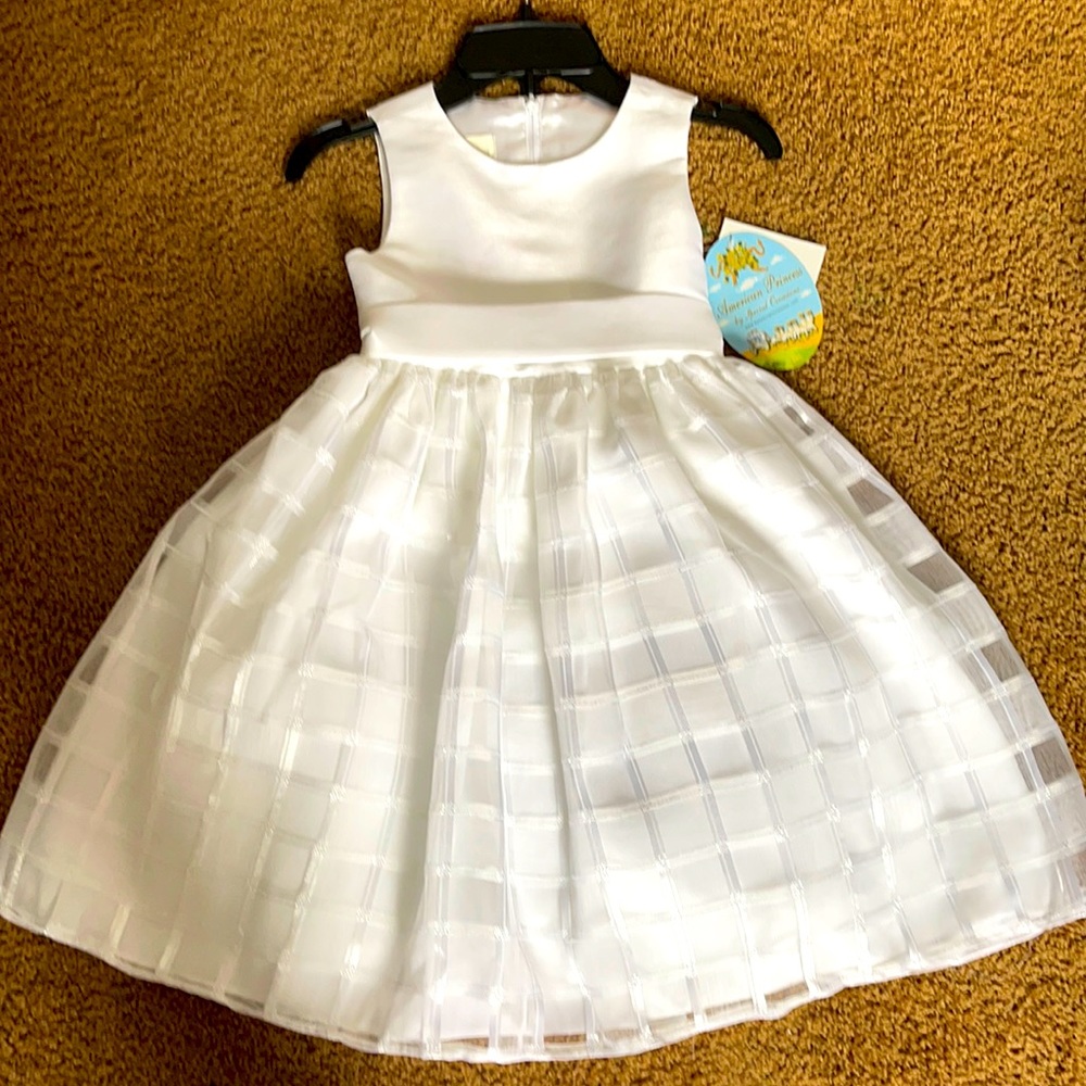 White layered dress